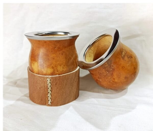 Mate calabaza camionero criollo con base tiento