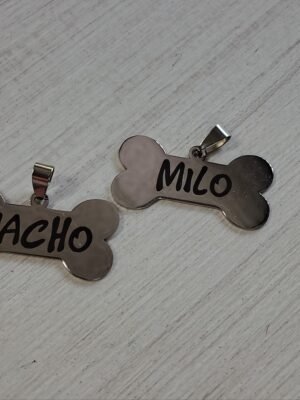 Huesito chapa para perro