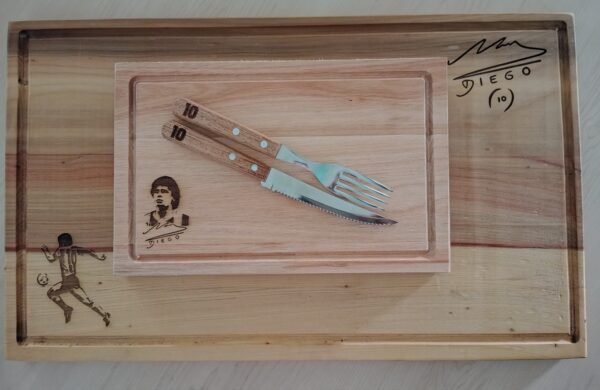 Tabla de 20x30cm+ Tabla 50x30cm + Juego tramontina