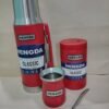 Set Termo system, mate acero, bombilla, una lata
