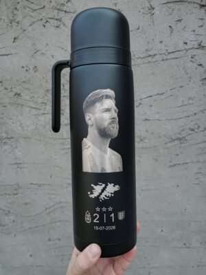 Termo con fotograbado Messi