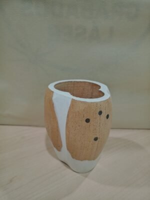 Mate Ranchero Blanco con clavos